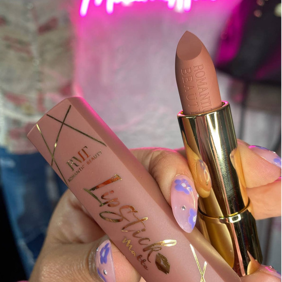 NEW Click Bullet Nude Matte Lipstick by Romantic Beauty #21 - Picture 2 of 5